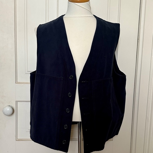 Filson VTG Men's Moleskin Vest, Navy, Unworn New, Size 46 - Picture 6 of 6